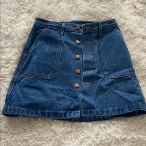 All I Want Button Up Skirt